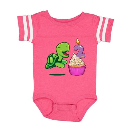 

Inktastic 2nd Birthday Turtle Gift Baby Boy or Baby Girl Bodysuit