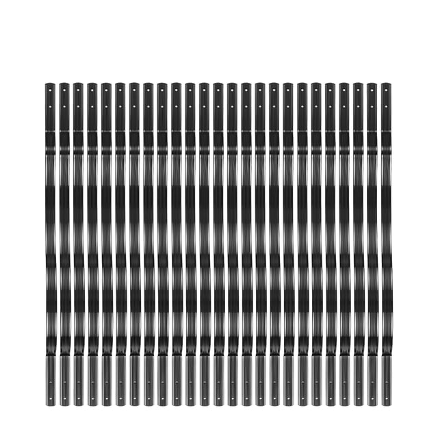 GloryStar Durable Flat Straight Aluminum Balusters, Metal Railing Spindles with Screws for Exterior Porch or Staircase