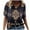 #013-Black, variant on TQWQT Short Sleeve Shirts for Women Causal V Neck Western Aztec T Shirt Summer Loose Fit Ethnic Print Graphic Tees