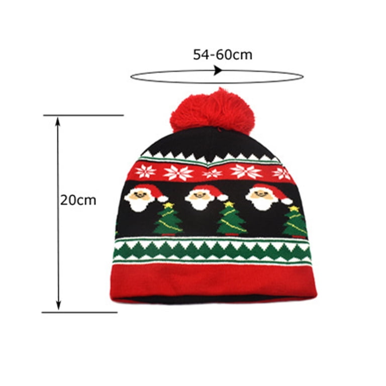 NOKIO Festive Snowman Knitted Beanie Cozy Holiday Pom Pom  display picture 2
