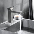 thumbnail image 5 of ANGELES HOME Deck Mounted Bathroom Faucet with Single Handle, Bathtub Basin Vanity Sink Faucet, Solid Brass Bathroom Faucet, Drain Assembly, Rough-in Valve Included, Modern, 5 of 9