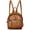 Brown, variant on Genuine Leather Small Backpack Purses Women Knapsack Retro Leather Rucksack