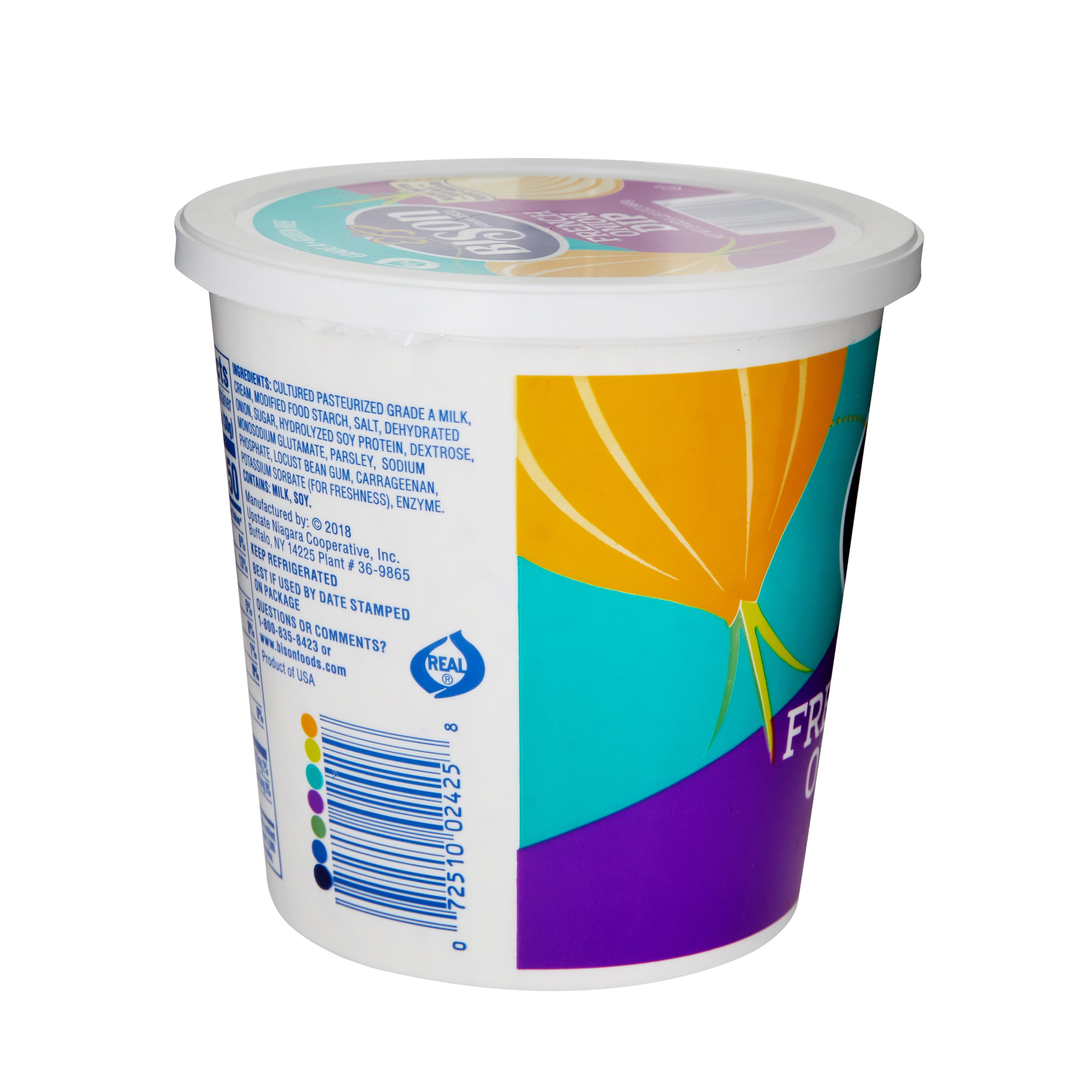 Bison Fresh Sour Cream, French Onion Dip, 24 oz