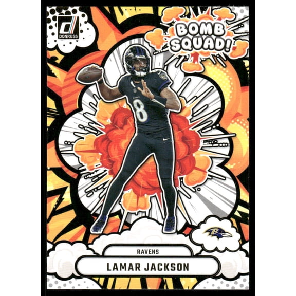 2025 Panini Donruss Bomb Squad Lamar Jackson #BS-LJN