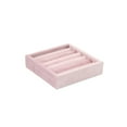 thumbnail image 1 of QualitChoice Jewelry Display Stand Velvet Necklace Bracelet Holder Bracelets Rack Organizer Layout Props Home Shop Showcase Pink Type 1 Pink Square Ring Holder, 1 of 6