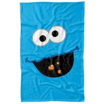 Sesame Street Cookie Monster Color Officially Licensed Fleece Blanket 36' x 58'