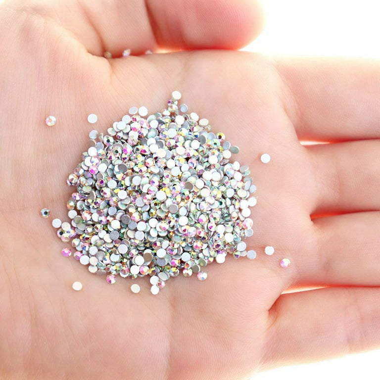 1440x AB Nail Rhinestone Crystal 1.2mm 3D Micro Glass DIY Gems Glitter Nails  Art