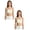 2PCS-Beige, variant on Girls Strapless Bandeau Bra, Seamless Girls Training Bras for Teens, Sports Tube Top Bra 13-18 Age Black