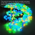 thumbnail image 3 of stanreset Luminous Stones Rocks Decorative Solar Ornament Home Garden Indoor Pathway Landscape Decoration Path Walkway Light Green, 3 of 7