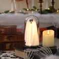 thumbnail image 4 of Orangide Halloween Ghost Cloche Night Light Fabric Ghost Lamp with Glass Dome for Mantel Shelf Spooky Party and Home Decor Ornament, 4 of 6