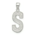 thumbnail image 1 of Pendentif Breloque Collier Monogramme Prénom Initiale Lettre S Délicat en Argent Sterling 925, 1 of 8