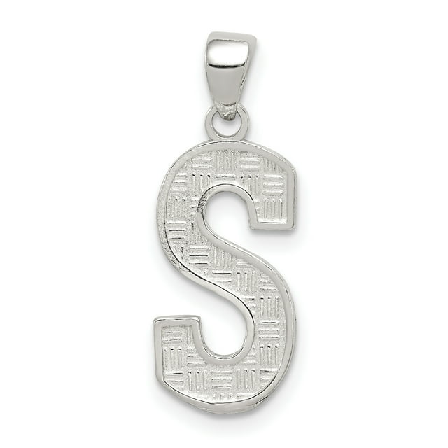 925 Sterling Dainty Lettre Initiale Nom Monogramme Collier Pendentif Pendentif