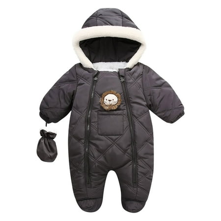 

Baby girl skirt Child dress Winter Children s Thickened Down And Warm Hooded Fleece Baby Onesie CHMORA