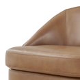 thumbnail image 6 of New Pacific Direct Hurley Faux Leather Swivel Accent Chair in Borneo Chocolate, 6 of 11