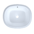 thumbnail image 2 of Toto LT483G#01 Maris 17-5/8 x 14-9/16 Oval Undermount Bathroom Sink with CEFIONTECT, Cotton White, 2 of 3