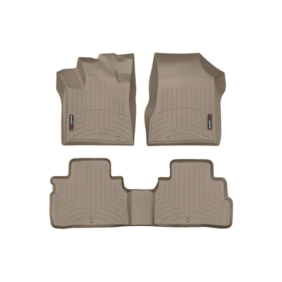 WeatherTech Custom Fit FloorLiners compatible with 2017-2017 Nissan Murano - 1st & 2nd Row, Tan