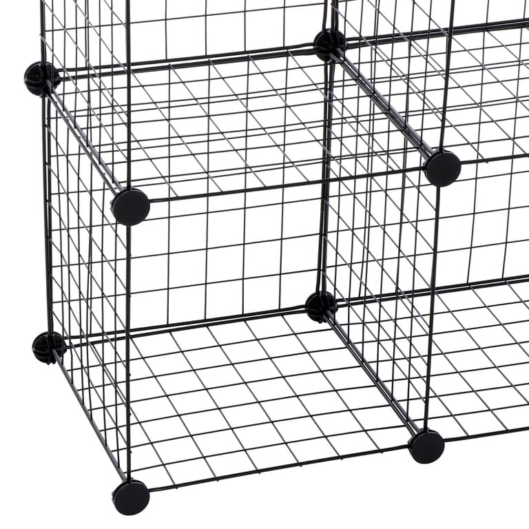 HomGarden 12-Cube Modular Storage Shelves, Black photo 5