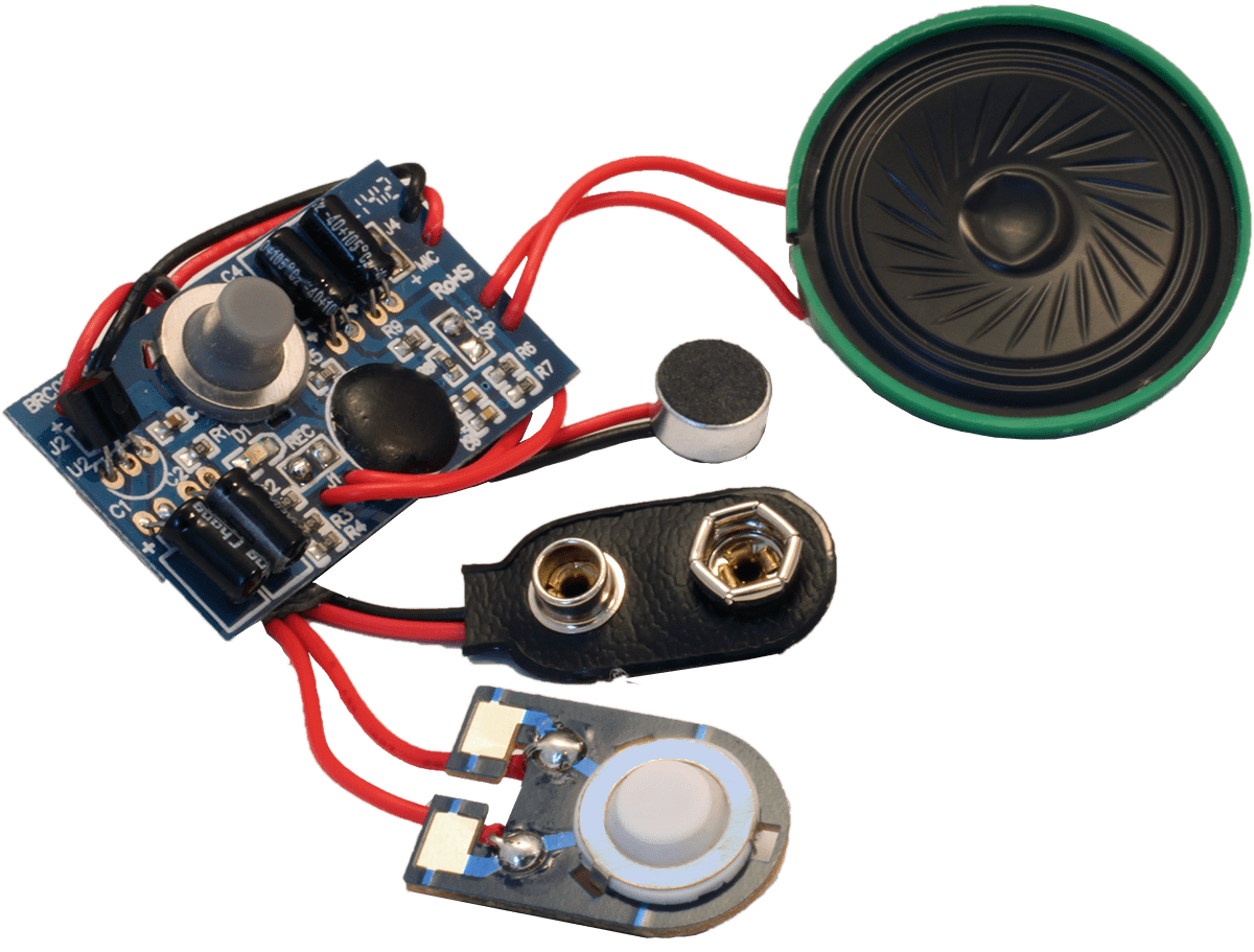 20 Second Recording Module with 9V Battery Connector