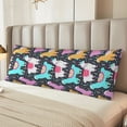 thumbnail image 4 of KLL Ultra Soft Microfiber Body Pillow Cover/Pillowcases 20"x54" with Hidden Zipper Closure-Colorful Alpaca, 4 of 5