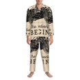 thumbnail image 3 of Balery Let The Adventure Begin Pijama para Hombre de Dos Piezas con Manga Larga, Conjunto de Dormir y Descanso Suave con Bolsillos-X-Large, 3 of 7