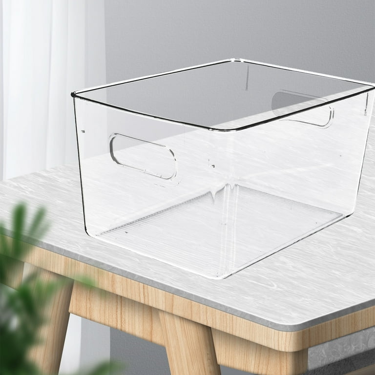 Acrylic Bins For Countertop Clear Storage Bins With Lid