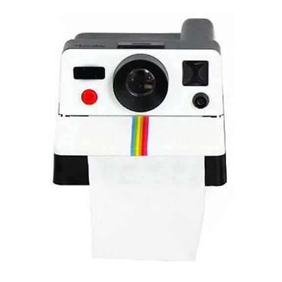 Yammee Tissue Box for Creative Toilet Roll Camera Paper Holder Bathroom Napkins Organiz