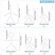 thumbnail image 2 of piezas de 6 estilos de esqueleto de articulación corporal, esqueleto de armadura ajustable, figura de acción de plástico, esqueleto móvil, articulación de plástico, Jeton, rótula, extremidades y, 2 of 8