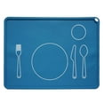 thumbnail image 1 of ​​BKBP Non-Slip Silicone Kids Placemat 16x12 Inch - Baby Toddler Food Mats with Suction Base for Dining Table Setting, Learning to Eat Travel Kitchen Mat, 1 of 9