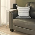 thumbnail image 3 of DHP Brodie 75.5" Upholstered Sofa with Pillow Arms, Charcoal Faux Leather, 3 of 18