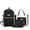 Black, variant on jiaxiM School Backpacks Water Resistant Large Capacity 4 In 1 School Bag Set for Ages 6th 7th 10th 12th, High School, University, Outdoor Travel, Campus