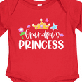 thumbnail image 4 of Inktastic Grandpa's Princess Crown and Flowers Girls Long Sleeve Baby Bodysuit, 4 of 5