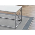 thumbnail image 2 of White Silver Metal Table Set - 3Pcs Set, 2 of 2