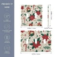 thumbnail image 2 of Yayeee Toggle Light Switch Wall Plate 3-Gang 6.37"x4.48" Decorative Outlet Cover, Christmas Floral, 2 of 7