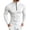 White, variant on Cmfcve Mens Muscle Shirts 1/4 Zip Slim Fit Long Sleeve Shirts Casual Athletic Layering Tops