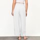 thumbnail image 4 of Karight Linen Pants Women Summer Beach Lounge Palazzo Trousers Loose Elastic Plus Size Drawstring with Pockets Pants, 4 of 8