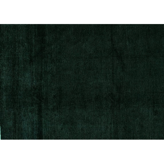 Ahgly Company Machine Washable Indoor Rectangle Abstract Turquoise Blue Modern Area Rugs, 8' x 12'