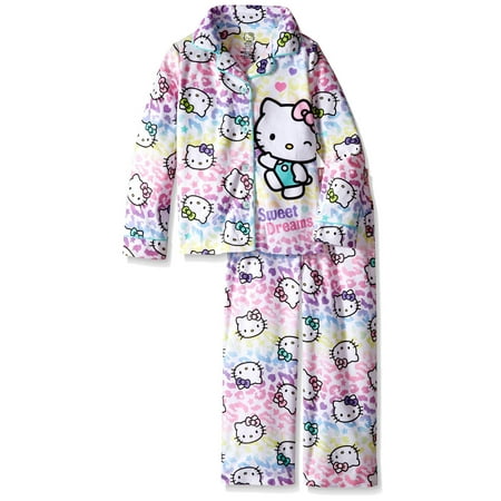 Hello Kitty Nightgown - Komar Kids Big Girls' Hello Kitty Pajama Set, White, Size: 4/5