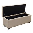 thumbnail image 5 of Majestic Tufted Velvet Lift-Top Storage Trunk w/ Nail Head Accent by Diamond Sofa - Tan Velvet, 5 of 5