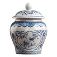 thumbnail image 4 of Luzkey Ceramic Tea Storage Jar Tea Container with Airtight Lid Table Decoration Durability Multifunctional Household Sealed Storage Style B, 4 of 8