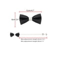 thumbnail image 3 of INSPIRAR CHIC Corbata de Pajarita Vintage de Dos Colores para el Día del Padre para Banquete, Boda, Fiesta y Más, Negro-Blanco, Talla Única, 3 of 4