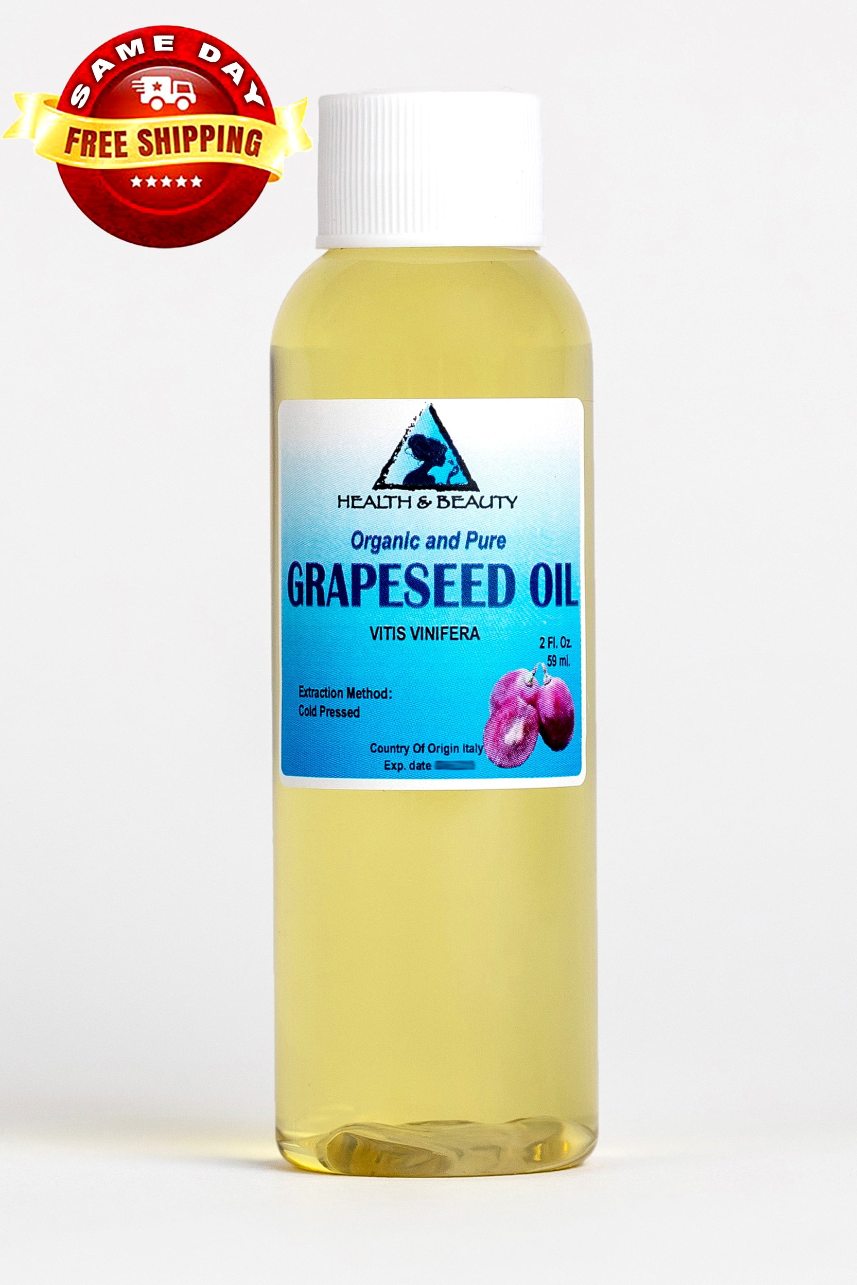 GRAPESEED OIL ORGANIC CARRIER COLD PRESSED 100% PURE 2 OZ - Walmart.com