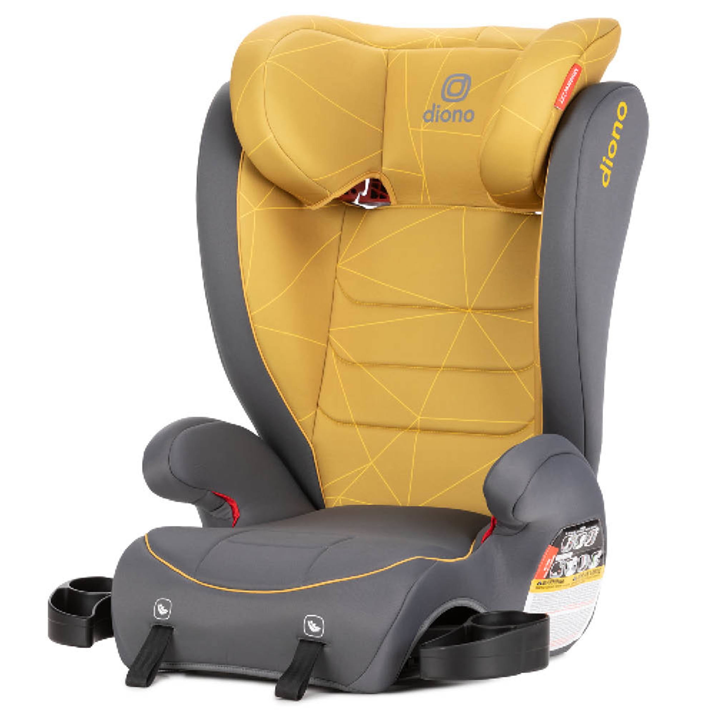 Diono Monterey 2XT Latch 2in1 Expandable Booster Car Seat, Yellow