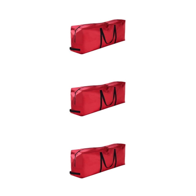 Cateissary Navidad Portátil Gran Apertura Aplicación Bolsa Exquisita Resistente Al Desgarro Hilo Suelto Oxford Y Rojo 165x38x76cm Type1 NO1