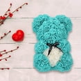 thumbnail image 3 of Oso rosa: oso de peluche rosa en cualquier oso de flores. Perfecto para aniversario, oso rosa, madres, ¡caja de regalo transparente incluida! 10 pulgadas (Tiffany), 3 of 5