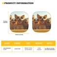thumbnail image 5 of Bulopur Funny Dog Cat Car Windshield Sun Shade Prevent Sunlight Sun Visor for Car Windshield Keep Your Vehicle Cool Automotive Window Sunshades Fit Most Vans SUVs Trucks, Set of 2, 5 of 6