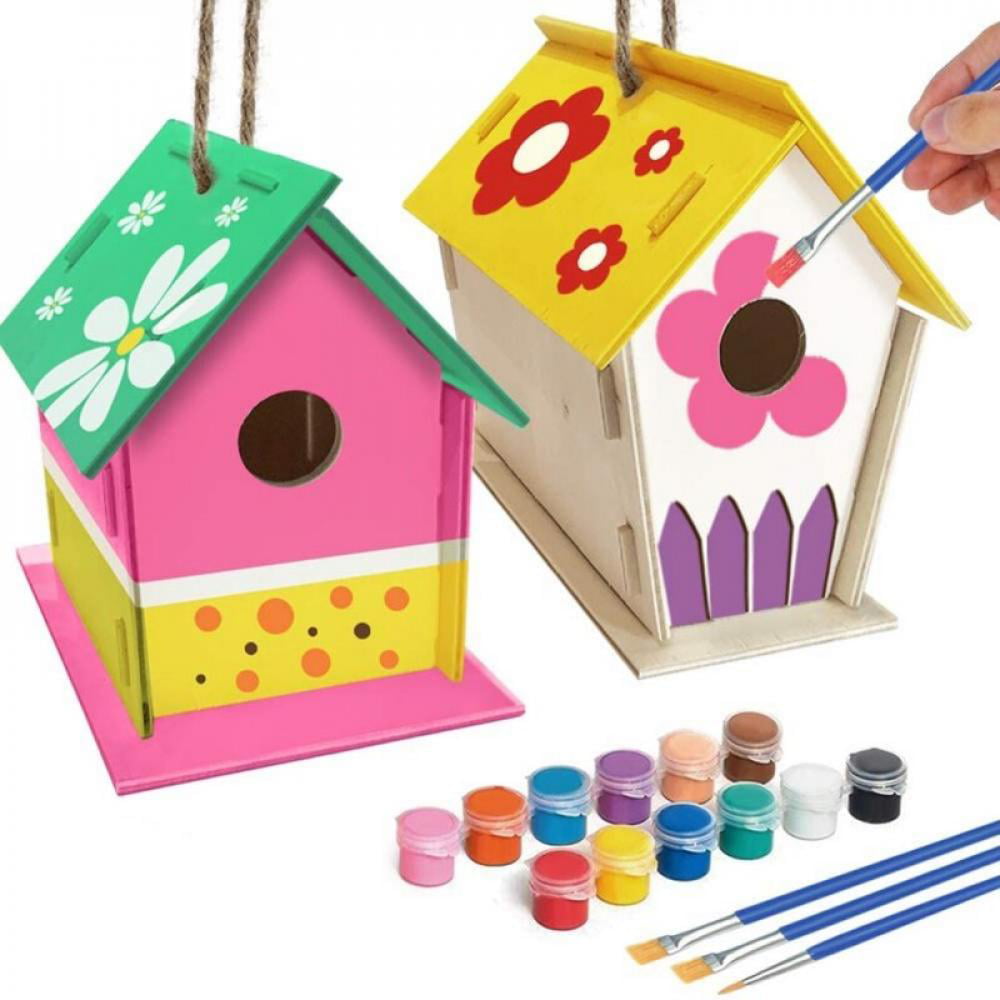 Details about   Birdhouse constructor for kids set collect yourself family vacation nature 