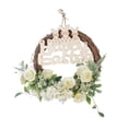 thumbnail image 4 of Corona de Pascua, corona de pared, adorno de conejito, decoración de ventana, corona de festival para Blanco, 4 of 9
