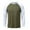 Army Green, variant on Men's Color Blocked Long Sleeve Breathable Sports Active Top Grey XL