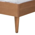 thumbnail image 7 of Baxton Studio Rina Mid-Century Modern Ash Walnut Finished Wood 4-Piece Queen Size Bedroom Set with Synthetic Rattan, 7 of 7