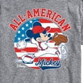 thumbnail image 3 of Disney - Americana - Mickey Americana Baseball - Adult Short Sleeve Graphic T-Shirt, 3 of 5